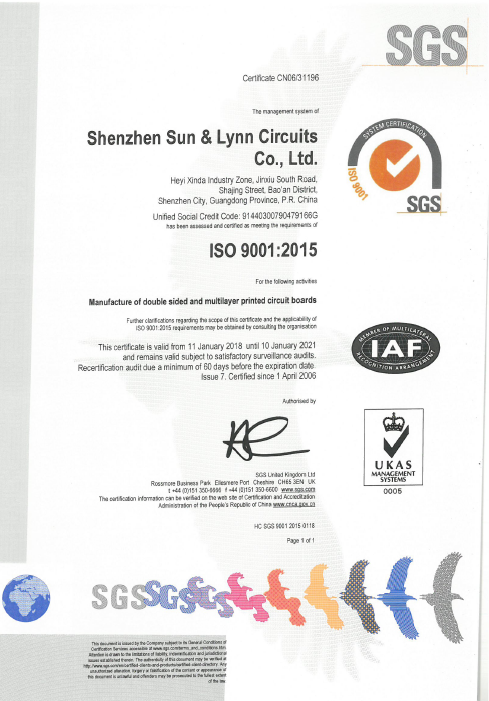 PCB ISO9001